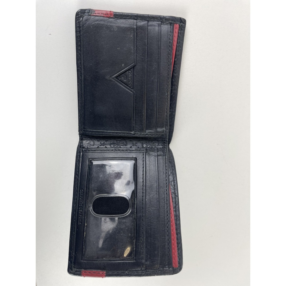GUESS 31GU13X008 Men Bifold Wallet - Black/Red, used - Picture 2 of 6